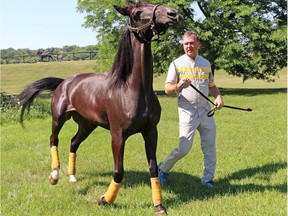 The Prix d'Eté victory on Saturday, Aug. 22, 2015, gave All Bets Off,  trained by Ron Burke (shown), a sweep of Canada's major races for 4-year-old pacers. Earlier this year, he also won the $226,575 Confederation Cup at Flamboro Downs.