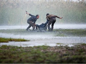 Javier Gutiérrez (left) and Raul Arévalo in Marshland: Thriller is set against a backdrop of sex, drugs and political intrigue.