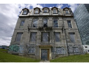 Lafontaine House, with it's broken windows and graffiti, has been neglected by all but vandals.