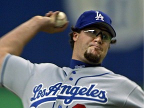 Pitcher Eric Gagné, seen in 2003.