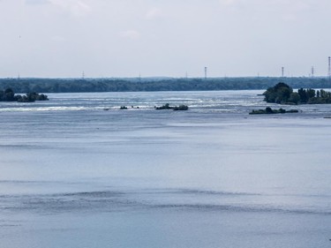 A view of the water from Richard Blais and Line Brochu's condo.