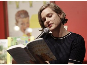 Heather O’Neill, seen here reading from her new book Daydreams of Angels in April 2015 at Drawn and Quarterly bookstore in Montreal, may have been edged out by American writers in the expanded Man Booker field.