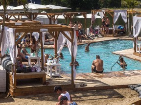 Pointe-Calumet's Beachclub is marketed as “the largest outdoor club in North America.”