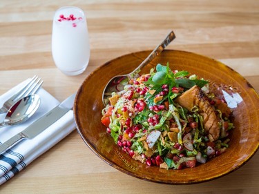 The fattoush salad dish, on Van Horne Ave. in Montreal.