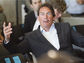 Parti Québécois leader Pierre Karl Péladeau gestures during his introduction  for his speech at summer school of the Institut de Nouveau monde held at Universite de Montreal in Laval on Thursday Aug. 13, 2015.