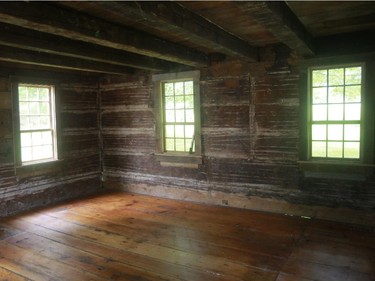 The interior of the historic Paul Knowlton House, in Knowlton.The house was saved from demolition last year and restored.It will open to the public for the first time on Saturday at its new home located in Knowlton, at the Brome County Historical Society Museum, an hour and a half drive from Montreal in the Eastern Townships.