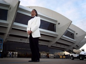 OSM conductor Kent Nagano outside Olympic Stadium in 2013.