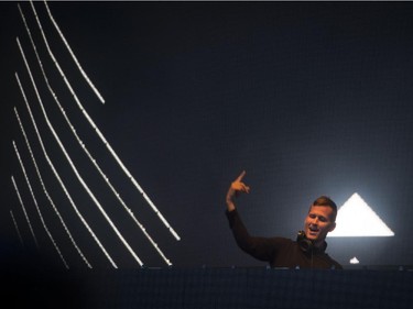 American DJ and record producer Kaskade perform at ÎleSoniq in Montreal, on Friday, August 14, 2015.