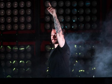 MONTREAL, QUE.: AUGUST 15, 2015 -- Greek-Swedish DJ Steve Angello performs at the IleSoniq music festival at Jean-Drapeau park in Montreal on Saturday, August 15, 2015. (Dario Ayala / Montreal Gazette)