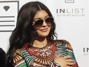 American celebrity Kylie Jenner met the press at the Beachclub, Pointe-Calumet's tropical oasis near Montreal Aug. 16, 2015.