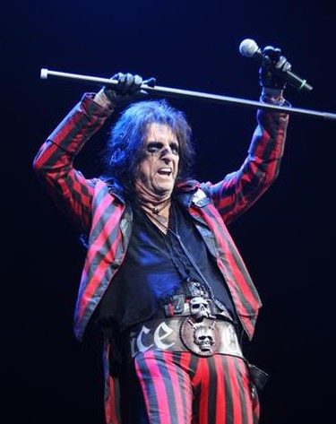 Alice Cooper performs during a concert at the Bell Centre in Montreal, Monday August 24, 2015.