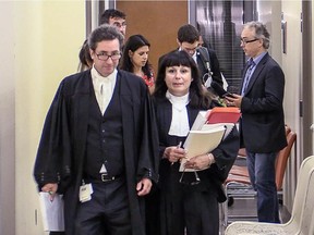 The murder and conspiracy trial of nine Hells Angels began at the Gouin Courthouse in Montreal, on Monday, August 3, 2015. Fotini Hadjis, one of 13 prosecutors in the Operation SharQc murder trial, made the opening statement to the jury on August 10.