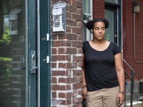 Majiza Philip poses for a photograph in her neighbourhood in Montreal on Wednesday, Aug. 5, 2015.