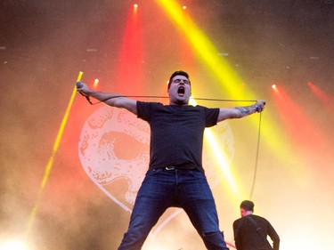 Alexisonfire performs at Heavy Metal Montreal at Parc Jean-Drapeau in Montreal on Friday August 7, 2015.