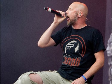 Meshuggah performs at Heavy Metal Montreal at Parc Jean-Drapeau in Montreal on Friday August 7, 2015.