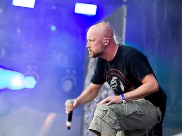 Meshuggah performs at Heavy Metal Montreal at Parc Jean-Drapeau in Montreal on Friday August 7, 2015.