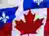 Canada and Quebec flags.