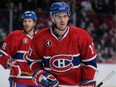 Canadiens centre Torrey Mitchell gets ready to take a faceoff during NHL game against the Ottawa Senators at the Bell Centre on March 12, 2015.