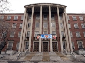 The English Montreal School Board building on Fielding Ave.