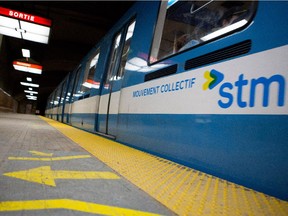 An STM métro train.