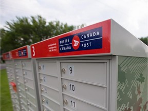 Canada Post community mailboxes.