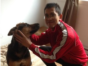 Montrealer Tan Duc Tran, 47, has been missing since Aug. 23. He was last seen leaving the Thai Long Muay Thai gym in Park Extension. His family believes he then went home to his apartment in Cote-des-Neiges to walk his dog, seen here, before disappearing.