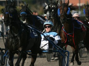 Simon Allard, guiding Jolie Marie at the Hippodrome de Montréal in 2007, returns to his home province for Sunday's  $200,000 Prix d’Été,  in Trois-Rivières.