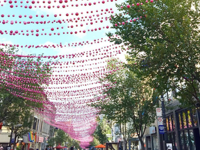 A photo of Montreal's Gay Village. Here's hoping that today's forecast is just as pristine.
