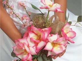 A wedding bouquet.