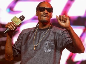 In this June 27, 2015 file photo, Snoop Dogg performs during the 2015 BET Experience at the Staples Center in Los Angeles.