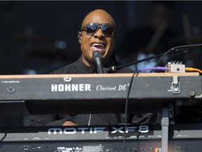 Stevie Wonder performs a free show in Washington, D.C. on Monday, Aug. 17, 2015, to promote his Songs in the Key of Life tour.