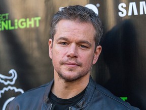 Matt Damon attends The Project Greenlight Season 4 premiere of "The Leisure Class" at The Theatre At The Ace Hotel on Monday, Aug. 10, 2015, in Los Angeles. The Toronto International Film Festival celebrates its 40th edition this week with a heck of a guest list: Johnny Depp, Damon, Sandra Bullock, Helen Mirren and Keith Richards are just a few of the stars set to walk the red carpet for this milestone yearTHE CANADIAN PRESS/AP/ Photo by Paul A. Hebert/Invision/AP