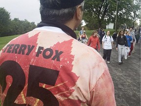 Terry Fox embarked on his Marathon of Hope to raise funds for cancer research in 1980. The Terry Fox Foundation now organizes runs all across Canada and beyond, has raised nearly $700 million and funded more than 1,200 cancer research projects to date.