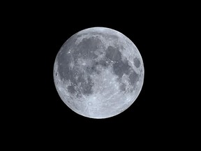 In this picture taken on Sept. 27, 2015, a 'supermoon' is seen from Kabul.