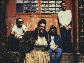 Alabama Shakes' second album, Sound & Color, is more eclectic than their debut. "We just got better, more mindful of different kinds of music that we liked," says singer-guitarist Brittany Howard, foreground.