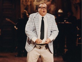 Chris Farley as motivational speaker Matt Foley on Saturday Night Live is shown in this undated handout photo for the documentary I Am Chris Farley. As the directors of the new documentary I Am Chris Farley put it, the film doesn't follow the late comedy star into the "dark room." While it delves into the addiction issues that led to his drug overdose death at age 33 in December 1997, it doesn't dwell on them. "That story has been told in the tabloids," says Brent Hodge, who directed with Derik Murray.