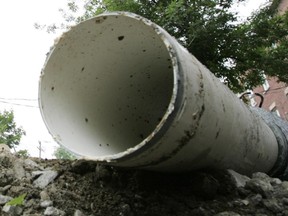 An old sewer pipe.