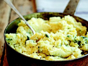 Colcannon, Ireland's combination of potatoes and cabbage, is one of the tempting potato dishes in a new Irish cookbook.
