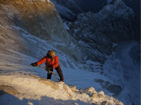 Conrad Anker, Jimmy Chin and Renan Ozturk made a second attempt to reach Shark's Fin in 2011 "on a diet of couscous and determination."