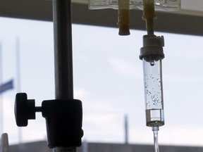 Intravenous drip at a hospital.
