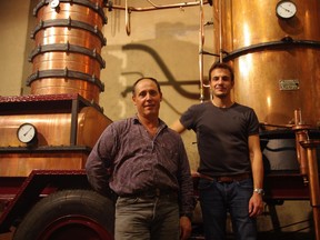 The Gascogne region boasts fresh whites and Armagnac, including ones from Château du Tariquet. Here:  Château owner Armin Grassa, right, with his head distiller.