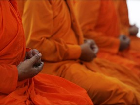 Some researchers recommend that becoming a little bit Buddhist could help when it comes to taking offence, says Emily Joffe, citing Stephanie Preston, head of the University of Michigan's Ecological Neuroscience Lab, who observed: "If you have a more Buddhist view, and are less attached to self, you are less likely to see offence."
