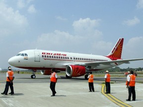 A newly-inducted Air India Airbus A319 in 2008. Used A319s are started to come onto the jet market.