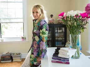 Author and fashionista Isabelle Laflèche, shown wearing a floral coat by Via Spiga, has enjoyed success with her J’adore series of novels.