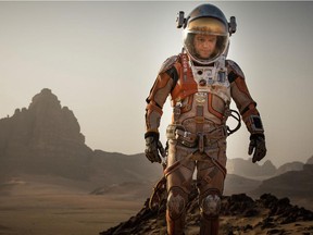 Matt Damon sees red in The Martian.