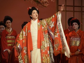 Melody Moore as Cio-Cio-San in Opéra de Montréal's Madama  Butterfly.
