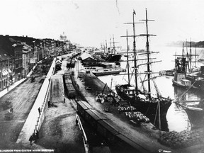 Port of Montreal in the 1800s.