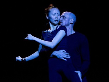 Dancers Mi Deng and Jason Shipley-Holmes from the Montreal dance company La La La Human Steps April 27, 2011 perform an excerpt from the then-upcoming show "New Work" at Maisonneuve theatre in Montreal on . (Dario Ayala/THE GAZETTE)