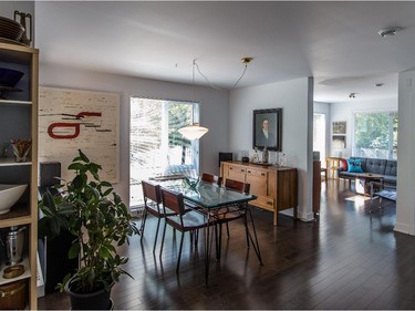 A view of the dining room and the living room. (Dario Ayala / Montreal Gazette)