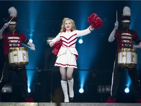 Madonna performs in concert at the Bell Centre in Montreal on Aug 30, 2012.  She's back in town for two shows this week.